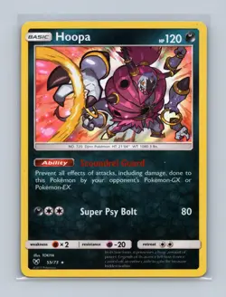 Hoopa 55/73 Holo Rare Shining Legends Pokemon Lightly Played - Image 1