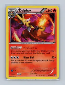 Delphox 26/146 Holo Rare XY Pokemon Holo Lightly Played - Image 1