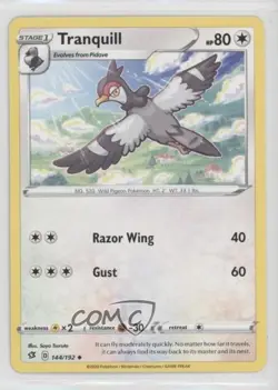 Tranquill Pokemon Sword & Shield Rebel Clash #144 - Image 1