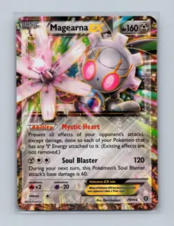 Magearna EX 75/114 Holo EX Rare Steam Siege Pokemon Moderately Played - Image 1