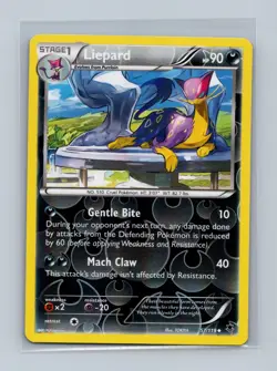 Liepard 57/119 Uncommon Phantom Forces Pokemon Reverse Holo Lightly Played - Image 1