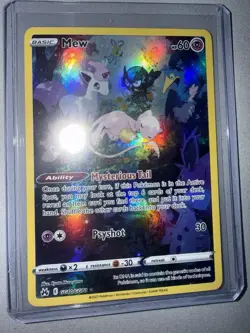 Pokemon TCG Galarian Gallery Crown Zenith Mew GG10/GG70 NM Condition - Image 1