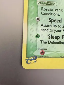 Pokemon TCG Roselia Holo Rare Card 9/97 EX Dragon 60 HP Basic 2003 - Image 5