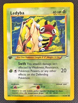 Pokemon 2002 Neo DESTINY 1st Edition LEDYBA 71/105 NM - never played - Image 1