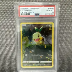 Turtwig GG31/GG70 Full Art 2023 Pokemon SWSH Crown Zenith PSA 10 Gem Mint - Image 1