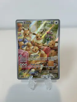 Pokemon Eevee 188/167 Sv06: Twilight Masquerade Illustration Rare Holo - Image 1