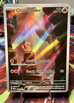 Charmander 168/165 Pokemon Sv: Scarlet & Violet 151 Holo Illustration Rare NM - Image 1