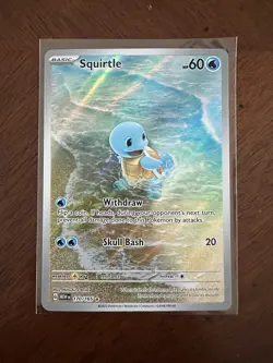 Pokemon Squirtle 170/165 Scarlet and Violet 151 Holo Illustration Rare NM - Image 1