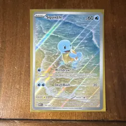 Pokemon Squirtle Illustration Rare Holo 170/165 Scarlet & Violet 151 - Image 1