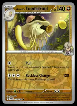 Arven's Toedscruel 110/182 Uncommon Destined Rivals Pokemon Reverse Holo NM/M - Image 1