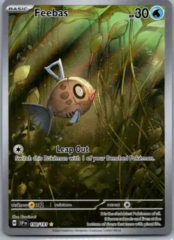 Feebas 198/191 Illustration Rare Surging Sparks Pokemon Holo Near Mint - Image 1