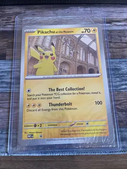 Pikachu At The Museum Pokemon X Natural History Museum Jumbo Promo - US Seller - Image 1