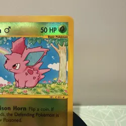 Nidoran M 096/147 Aquapolis Reverse Holo Vintage Pokemon - Image 3