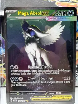 Mega Absol Ex 180/132 Full Art Holo Pokemon TCG Mega Evolutions - Image 4