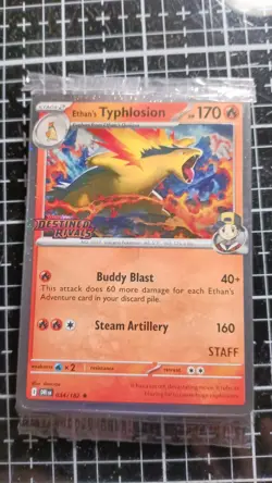 Pokemon Destined Rivals STAFF pre-release pack (Sealed) - Image 1