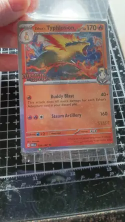 Pokemon Destined Rivals STAFF pre-release pack (Sealed) - Image 2