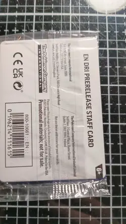 Pokemon Destined Rivals STAFF pre-release pack (Sealed) - Image 3