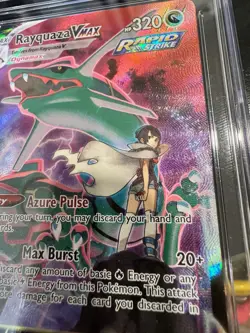 2022 POKEMON SILVER TEMPEST TRAINER GALLERY - HOLO RAYQUAZA VMAX CGC 10 GEM MINT - Image 2