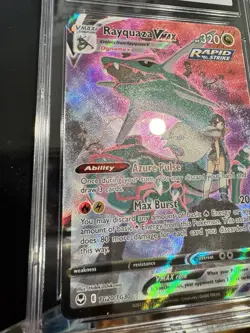 2022 POKEMON SILVER TEMPEST TRAINER GALLERY - HOLO RAYQUAZA VMAX CGC 10 GEM MINT - Image 3