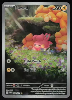 Pawmi 226/091 Illustration Rare: Paldean Fates Pokemon TCG Near Mint - Image 1