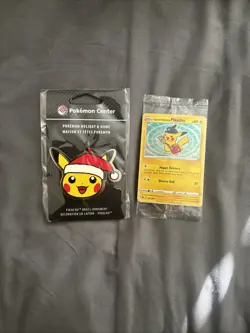 Pokemon SPECIAL DELIVERY PIKACHU Sealed Promo SWSH074 + Holiday Ornament - Image 1
