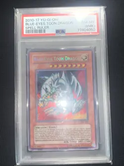 Yu-Gi-Oh Blue Eyes Toon Dragon PSA 8 SRL -EN000 - Image 1