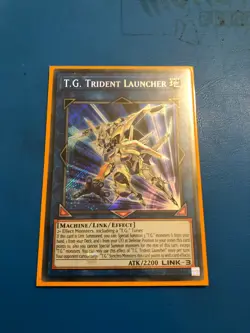 YUGIOH Secret Rare T.G. Trident Launcher SAST-EN050 - Image 1