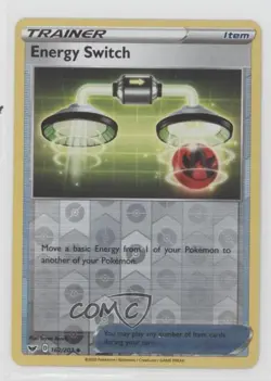 Energy Switch Reverse Foil Pokemon Sword & Shield #162 - Image 1