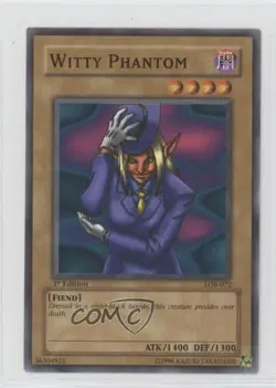 Witty Phantom 1st Ed. YuGiOh Legend of Blue Eyes White Dragon #LOB-072 2002 - Image 1