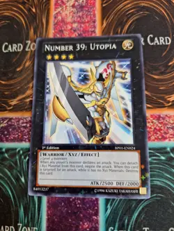 Yugioh Number 39: Utopia BP01-EN024 Starfoil Rare 1st Edition Near Mint - Image 1