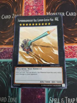 Yugioh Superdreadnought Rail Cannon Gustav Max OP04-EN023 Common Unlimited NM - Image 1