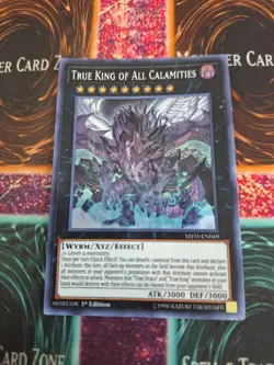 Yugioh True King of All Calamities MYFI-EN049 Super Rare 1st Edition Near Mint - Image 1