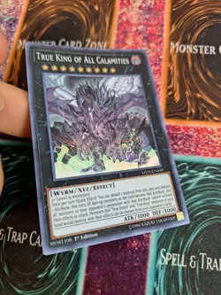Yugioh True King of All Calamities MYFI-EN049 Super Rare 1st Edition Near Mint - Image 2