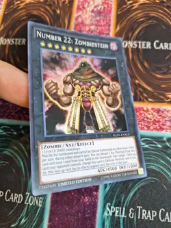 Yugioh Number 22: Zombiestein RATE-ENSE1 Super Rare Limited Near Mint - Image 2