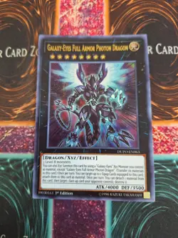 Yugioh Galaxy-Eyes Full Armor Photon Dragon Armor DUPO-EN063 Ultra Rare 1st NM - Image 1
