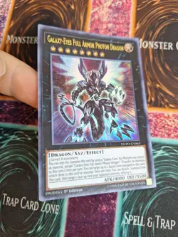 Yugioh Galaxy-Eyes Full Armor Photon Dragon Armor DUPO-EN063 Ultra Rare 1st NM - Image 2