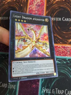 Yugioh Light Dragon @Ignister IGAS-EN044 Super Rare 1st Edition Near Mint - Image 2