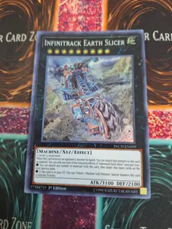 Yugioh Infinitrack Earth Slicer INCH-EN009 Secret Rare 1st Edition Near Mint - Image 1