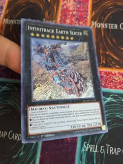 Yugioh Infinitrack Earth Slicer INCH-EN009 Secret Rare 1st Edition Near Mint - Image 2