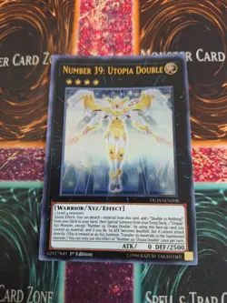 Yugioh Number 39: Utopia Double DUPO-EN008 Ultra Rare 1st Edition Near Mint - Image 1