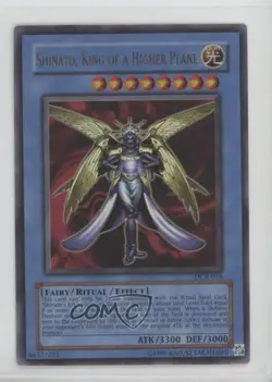 Shinato King of a Higher Plane (R) Unlimited YuGiOh Drk Crisis #DCR-016 2003 - Image 1
