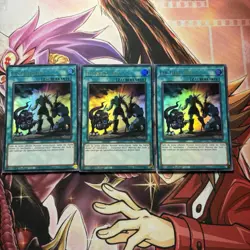 Yugioh! Playset 3x Ein Held Lebt Ultra Rare - RA04-DE087 1. Auflage - Deutsch - Image 1