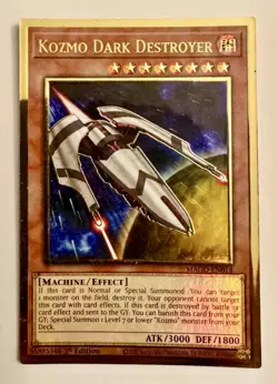 Yugioh! Kozmo Dark Destroyer - MAGO-EN014 - Premium Gold Rare - 1st Edition - Image 1
