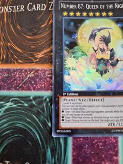 Yugioh Number 87: Queen of the Night NUMH-EN034 Super Rare 1st Edition LP - Image 3