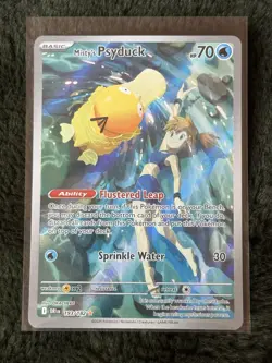 Pokemon Misty's Psyduck 191/165 Full Art Holo Illustration Rare 151 Set Card - Image 2