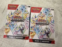 Pokemon TCG Scarlet Violet Prismatic Evolutions Booster Bundle 6 Packs Sealed - Image 3