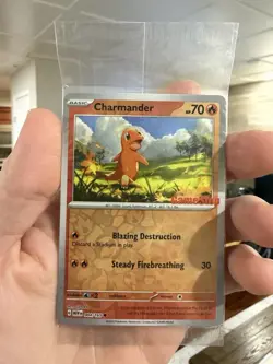 Charmander 004/165 - GameStop Exclusive Pokemon TCG Scarlet & Violet Sealed - Image 1