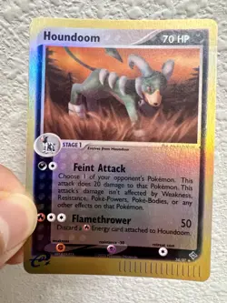 Pokemon TCG Houndoom 34/97 EX Dragon Reverse Holo Rare Mint Condition - Image 1