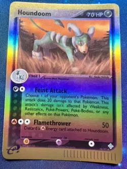 Pokemon TCG Houndoom 34/97 EX Dragon Reverse Holo Rare Mint Condition - Image 2