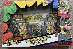 Ascended Heroes Premium Poster Collection Mega Lucario EX New Sealed - Image 1